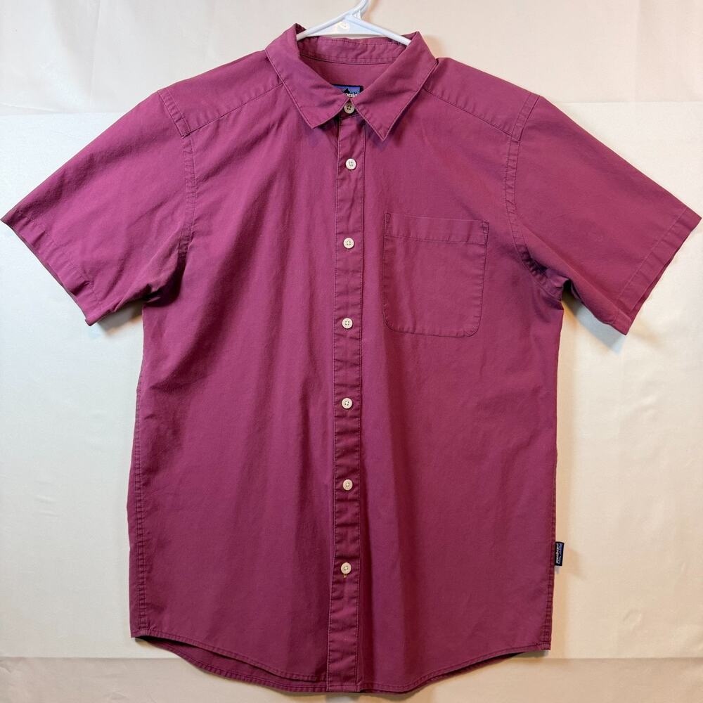 Patagonia Men's Organic Cotton Short Sleeve Button Shirt Mens Size Small
